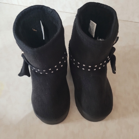 Bebe Toddler Black Boots size 7 - Picture 4 of 5